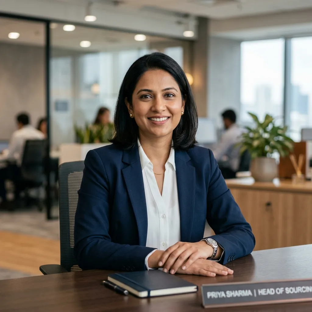 Sarah Ahmed, Head of Global Sourcing