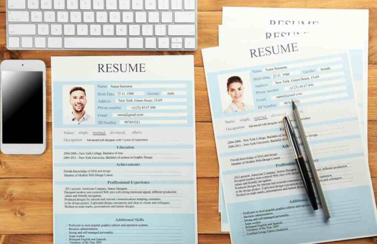 Resume Format for Freshers